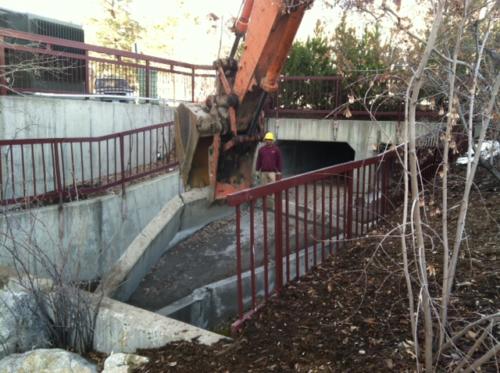 Culvert removal on eagle ridge drive